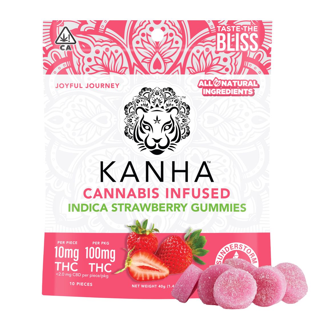 Kanha- STRAWBERRY INDICA GUMMIES