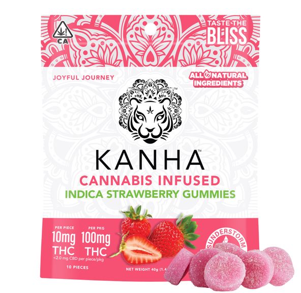 Kanha- STRAWBERRY INDICA GUMMIES