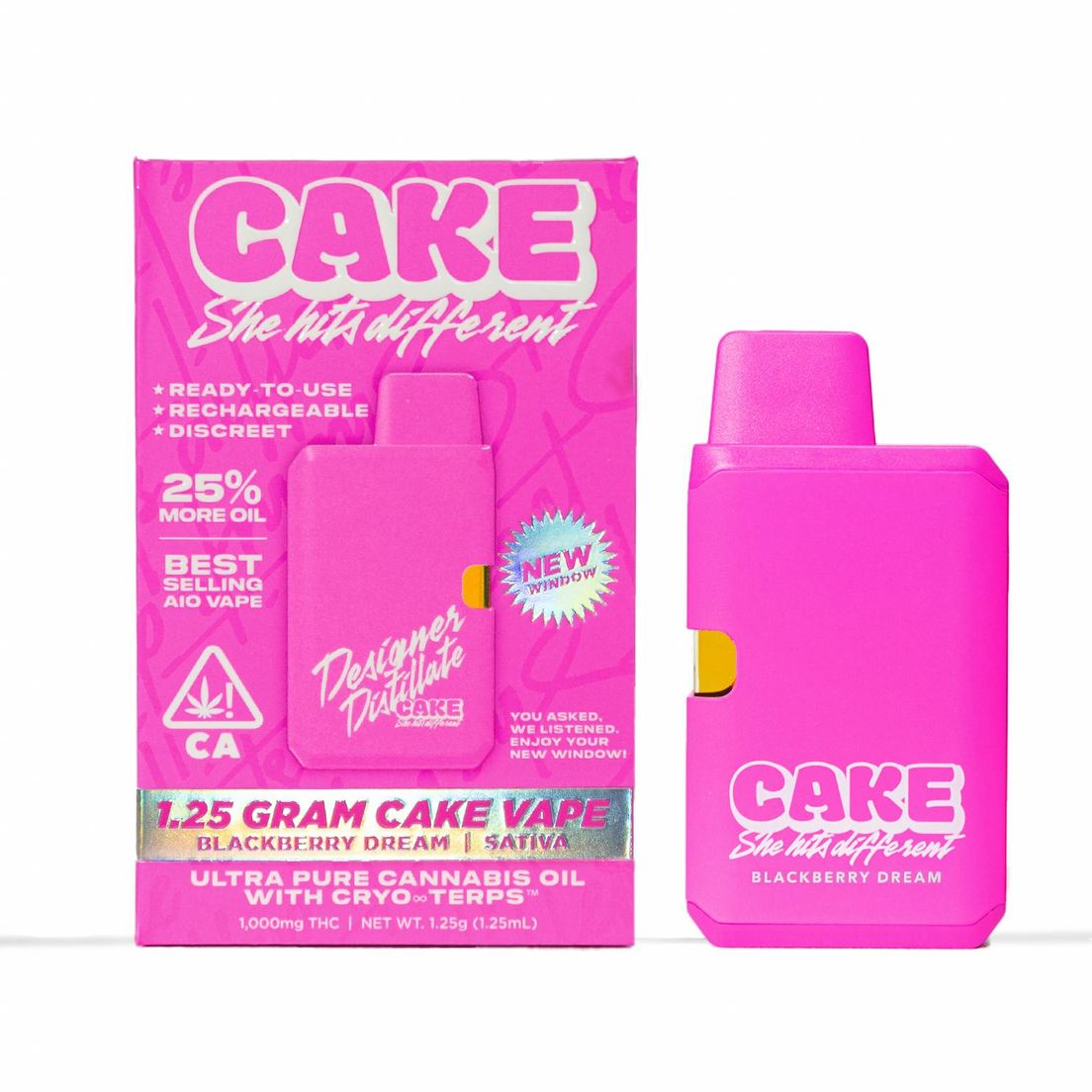 Cake AIO Vape Blackberry Dream 1.25g