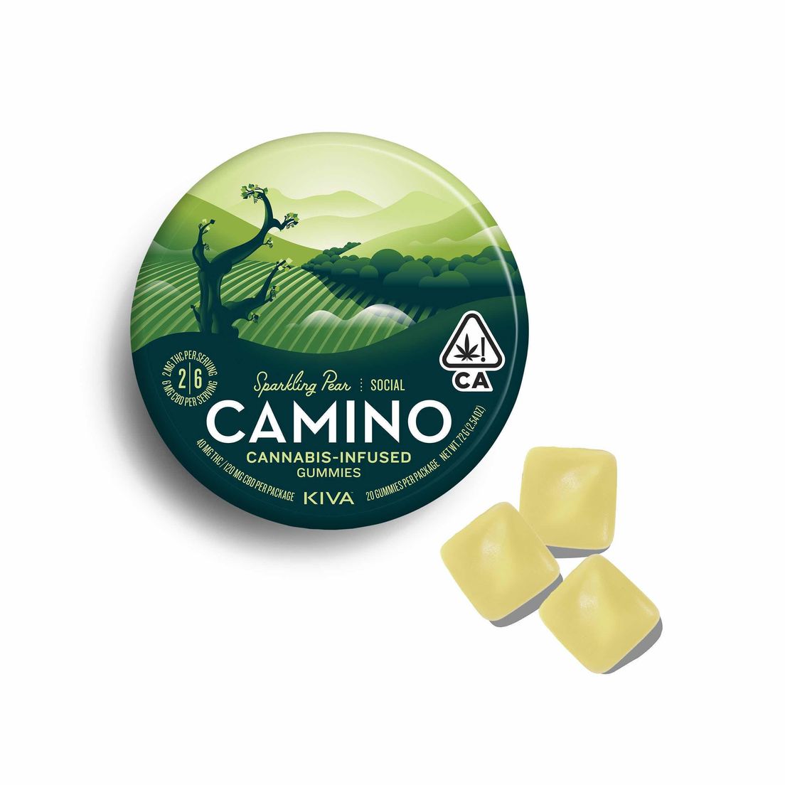 [Camino] CBD Gummies - 3:1 - Sparkling Pear