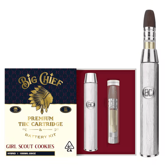 Big Chief - Girl Scout Cookies - 1g Cannabis Cartridge w/ Battery Kit