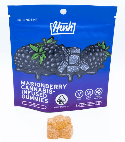 Marionberry Gummies - Indica (THC 100mg) by Hush