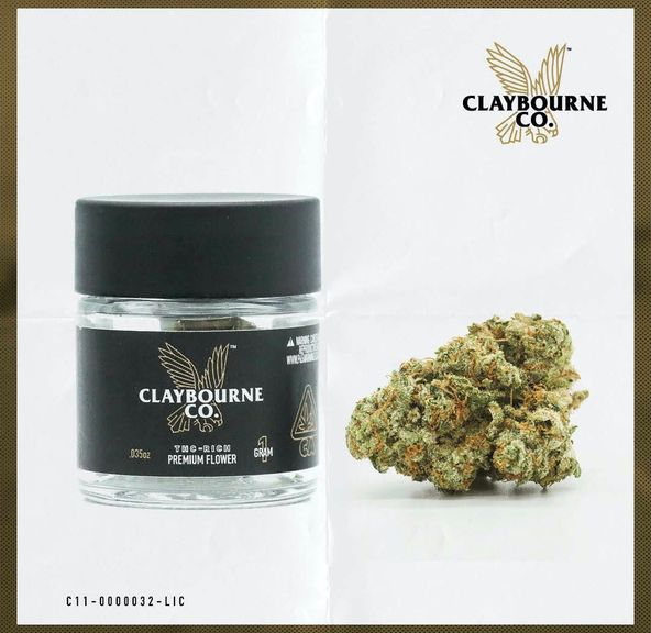 B. Claybourne 1g Flower - Quality 9.5/10 - Black Triangle OG