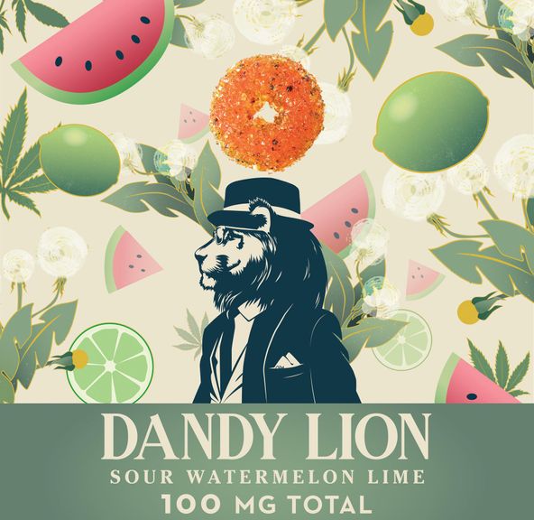 Dandy Lion - 100mg Gummies - Sour Watermelon Lime