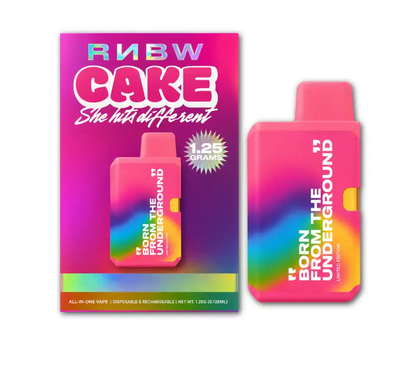 Cake - Blueberry Bass Face Designer Distillate AIO Vape 1.25g