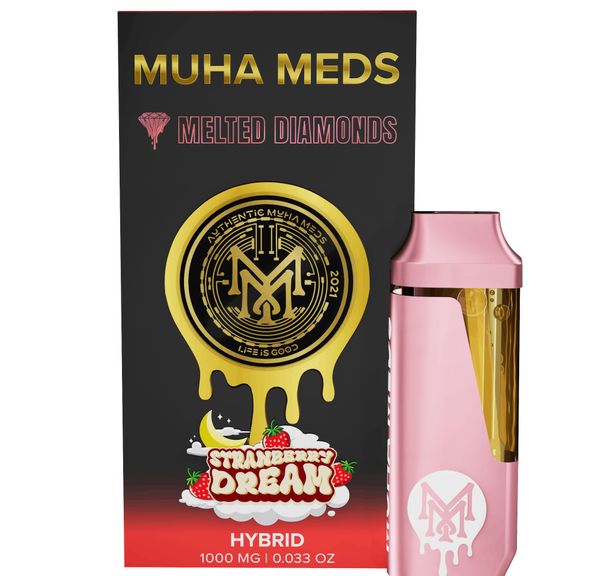 Muha Meds- Strawberry Dream Melted Diamonds Disposable 1g (H)