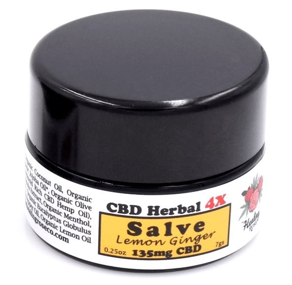 Organic Lemon & Ginger with Menthol | 135mg CBD Salve | The Healing Rose