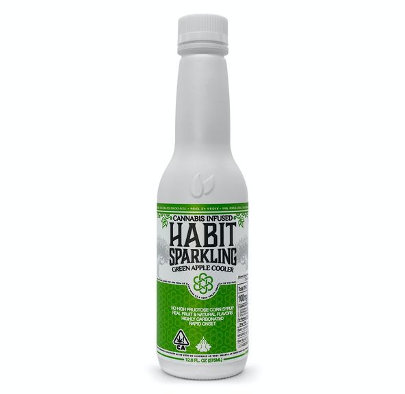 Habit Sparkling Green Apple Beverage, 100mg