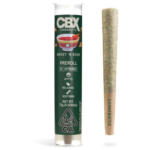 Cannabiotix - Sweet 'N Sour Preroll .75g (H)