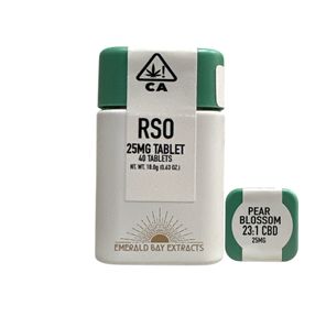 Emerald Bay Extracts - Pear Blossom High CBD RSO Tablets 25mg/1000mg