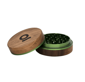 Arsenal Grinder 2-Piece - Green (3") - Walnut/ Aluminum