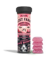 Lost Farm- Sparkling Strawbrerry x Lover Boy Live Rosin Gummies 100mg (I)