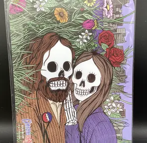 AFG Distribution- Flower Couple- Pulsar- Metal Rolling Tray- 11 x 7