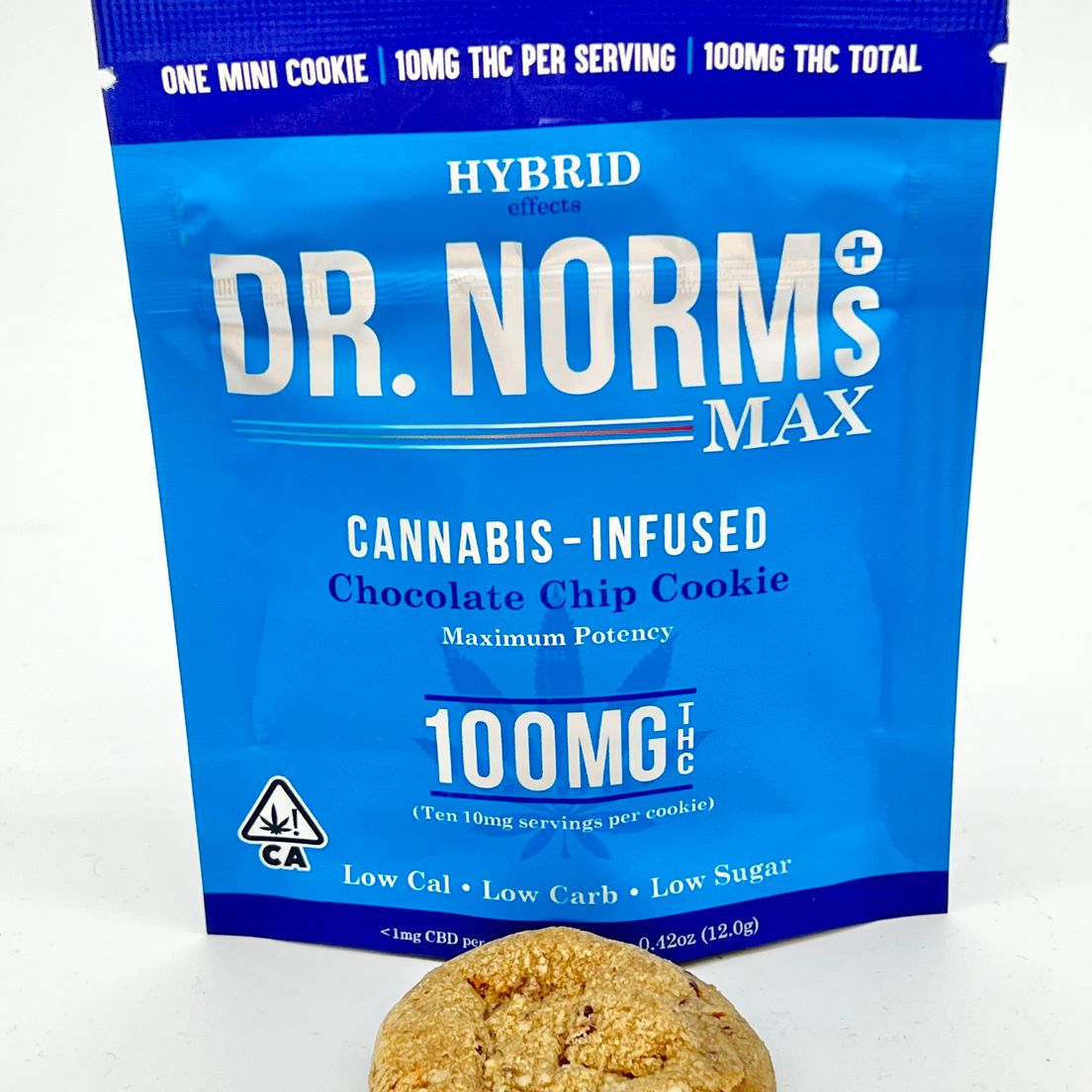 Chocolate Chip (hybrid) - Edible Cookie (THC 100mg) by Dr. Norm's MAX