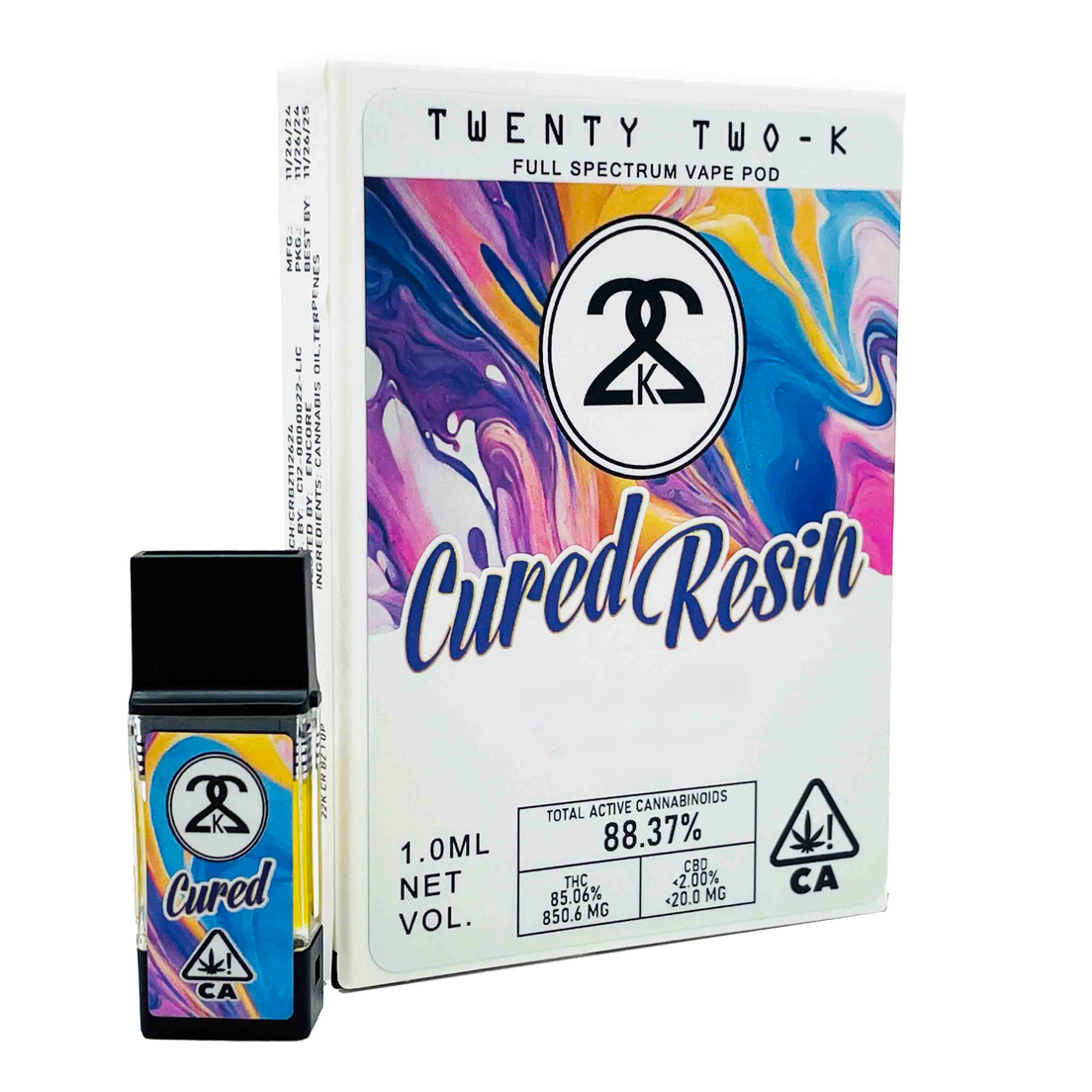 22K | Pod | 1g | Cured Resin | Sunset Sherbert x Z Cube | PlugPlay Compatible