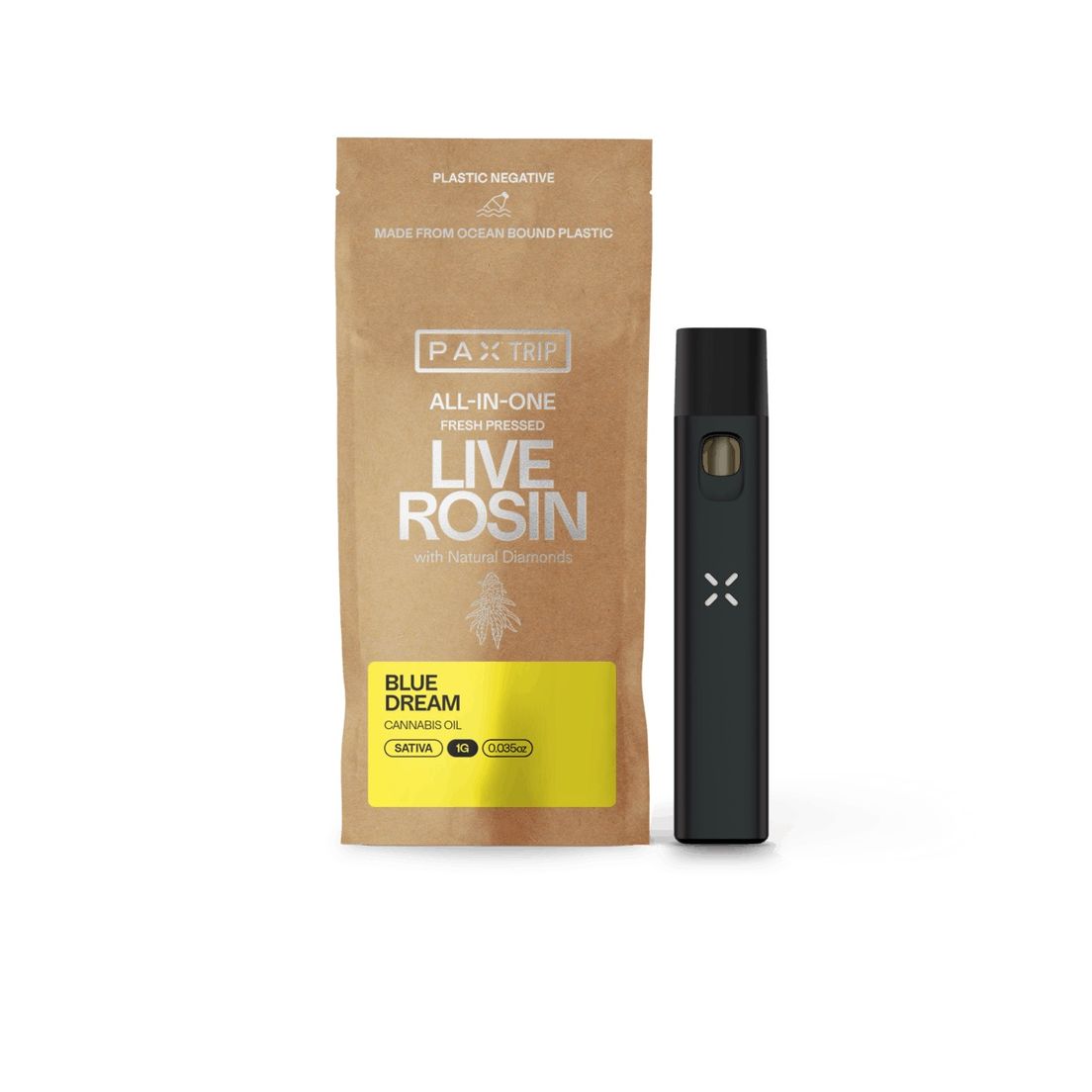 Pax- Trip Blue Dream Live Rosin With Diamonds AIO 1g (S)