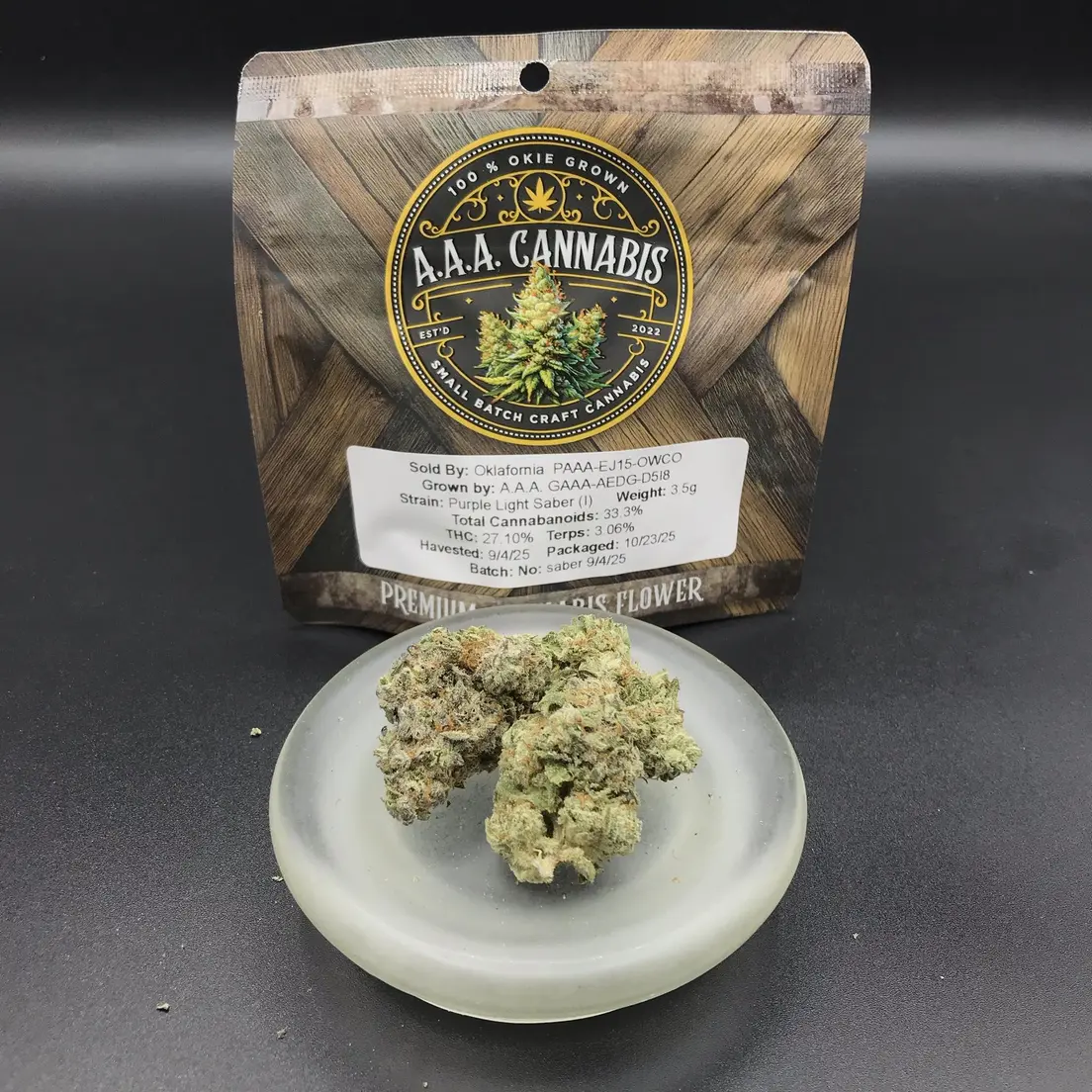 A.A.A. Cannabis Flower - Granddaddy Purple (Small) - 7g