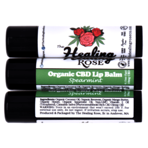 Healing Rose Spearmint Lip Balm 25mg Full Spectrum