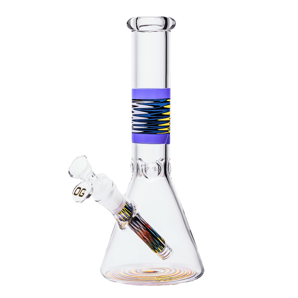 10" OG Woven Band Glass Bong $30