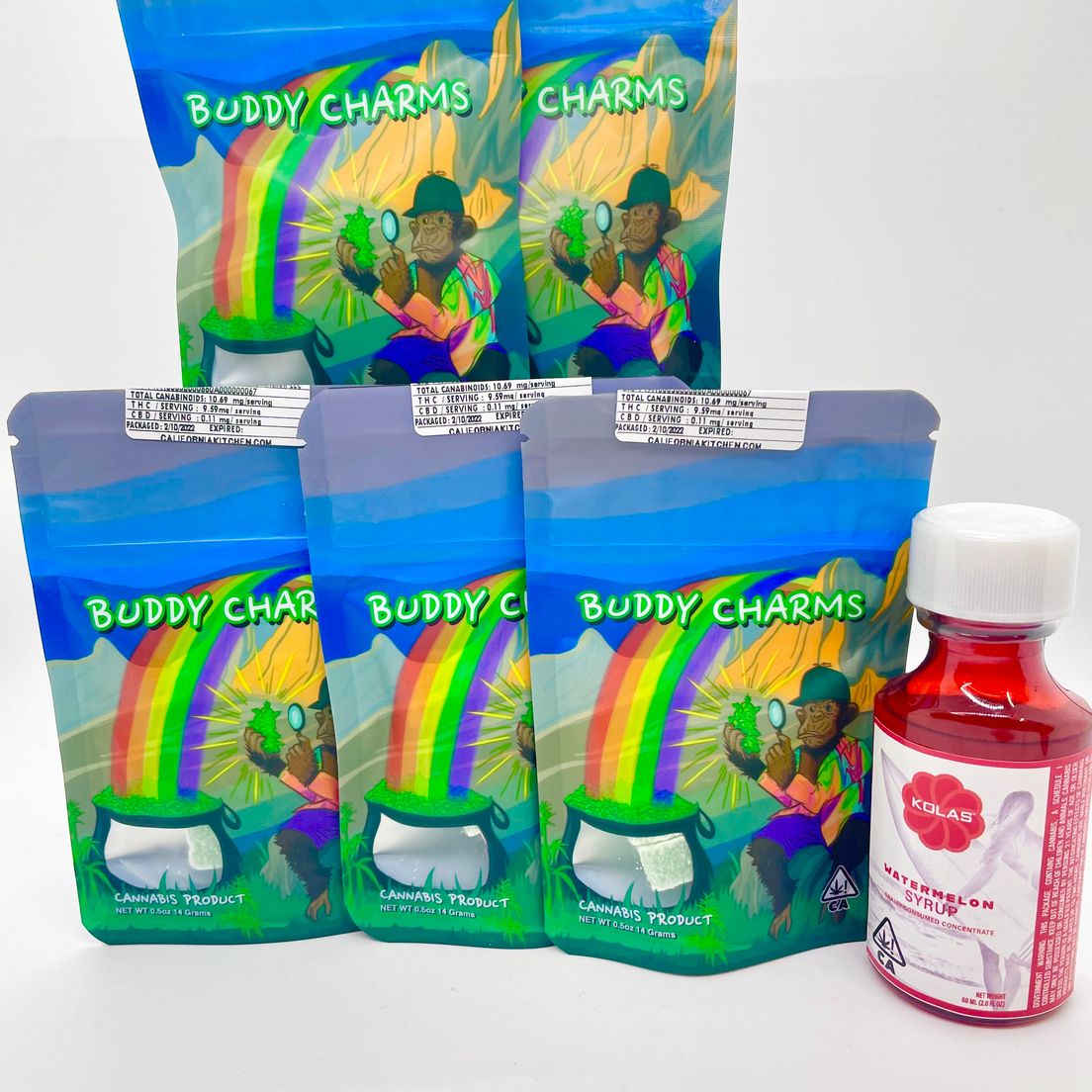 *Deal! $59 Mix n’ Match for (5) 50mg Gummy Cubes by Buddy Charms + (1) 50mg Syrup