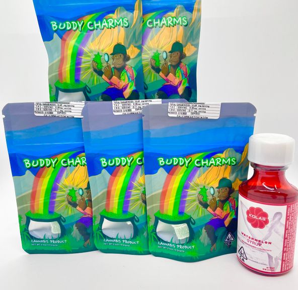 *Deal! $59 Mix n’ Match for (5) 50mg Gummy Cubes by Buddy Charms + (1) 50mg Syrup