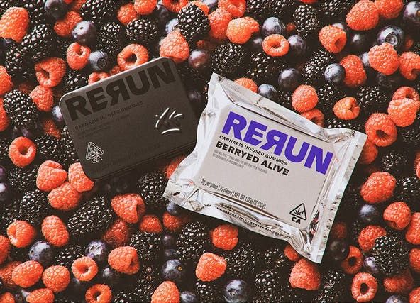 1. ReRun 100mg THC Gummies - Berryed Alive **SALE ITEM**