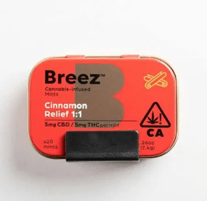 BREEZ- CINNAMON 1:1 RELIEF MINTS