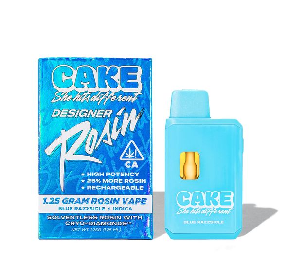 Cake Rosin AIO Vape Blue Razzicle 1.25g