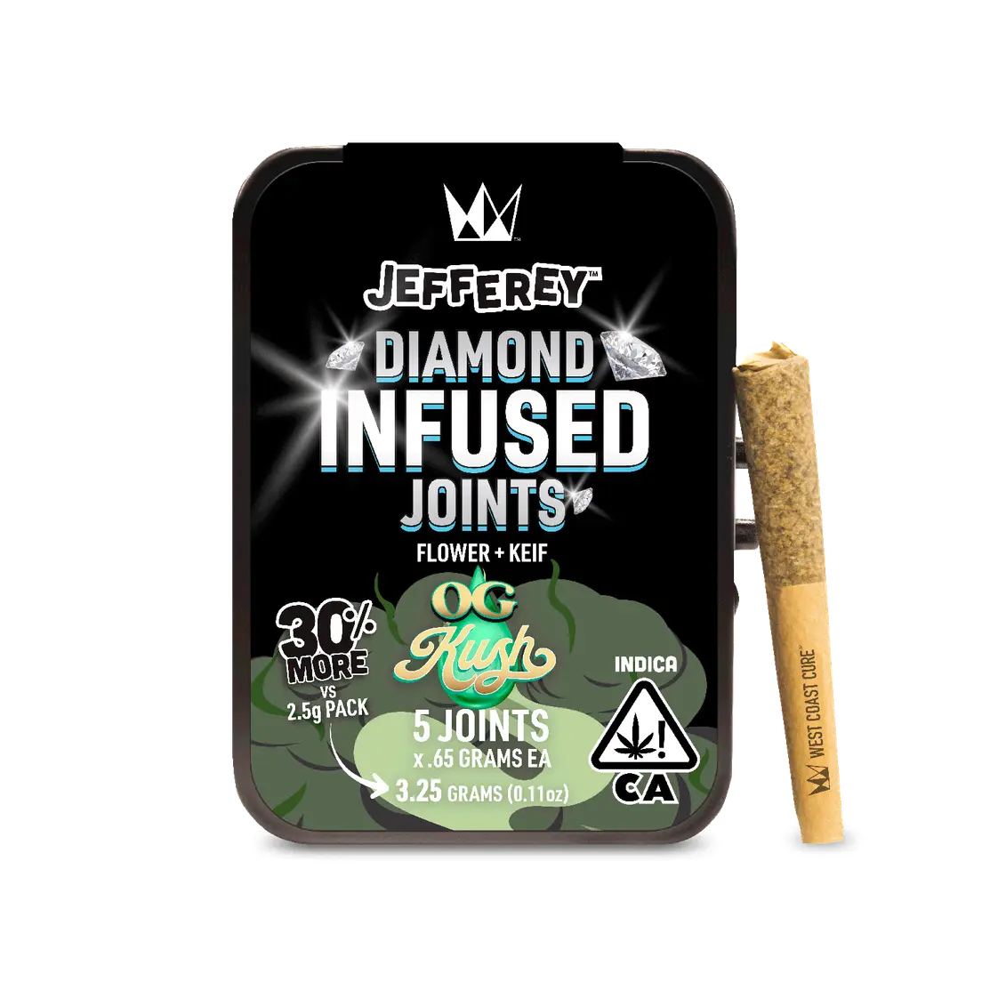 OG Kush - Jefferey Infused Joint .65g 5 Pack