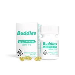 Buddies THC Gelcaps - 10mg - 60ct