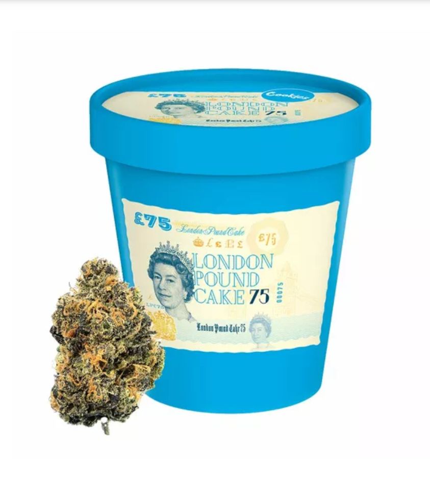 Cookies (Cultivated by DC's Finest) | London Pound Cake - Flower | 3.5g | Indica-Hybrid