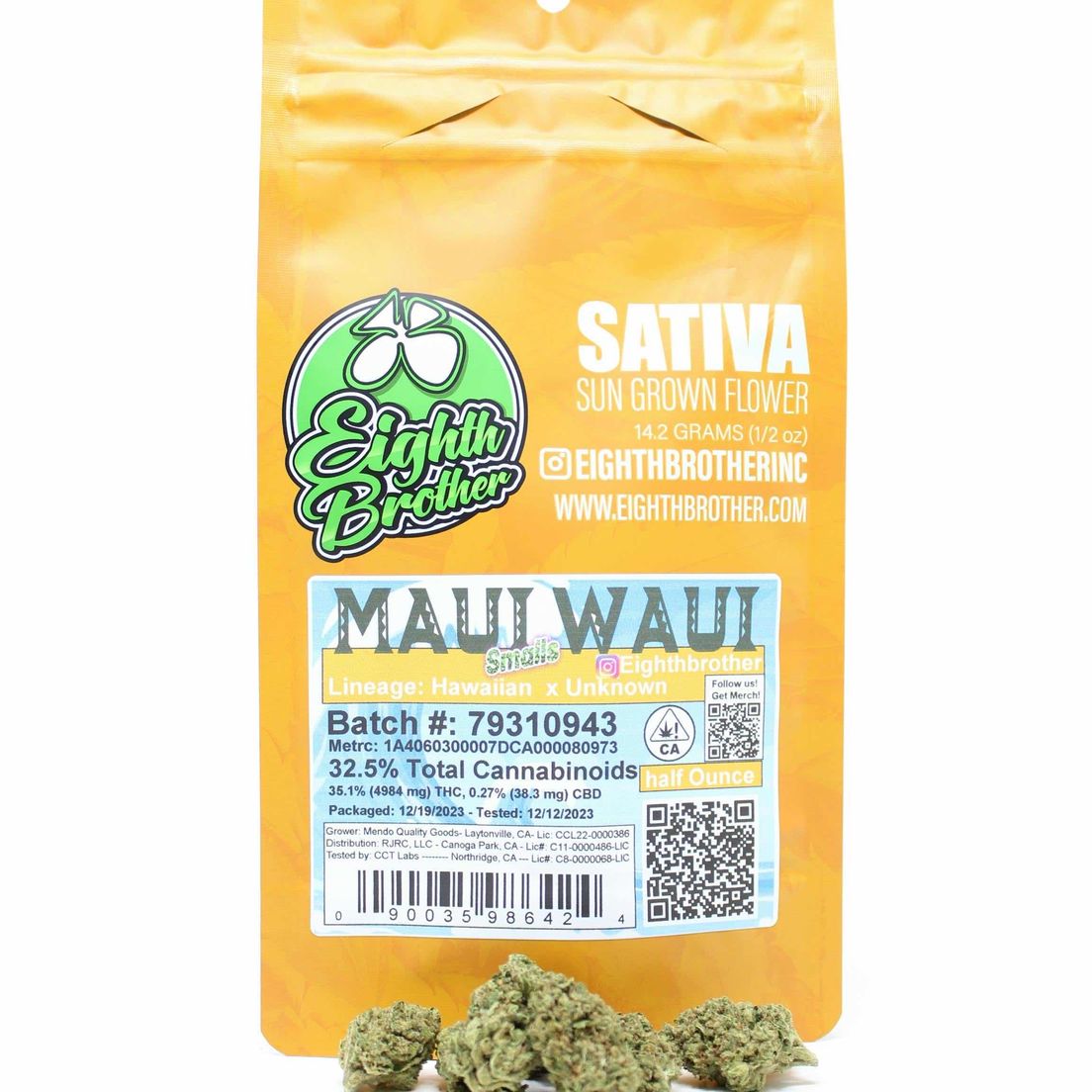 Eighth Brothers - Maui Waui 14G - FLOWER