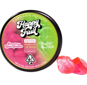 Happy Fruit - Strawberry Limeade Rosin Gummies 100 MG THC + 50 MG THC-V