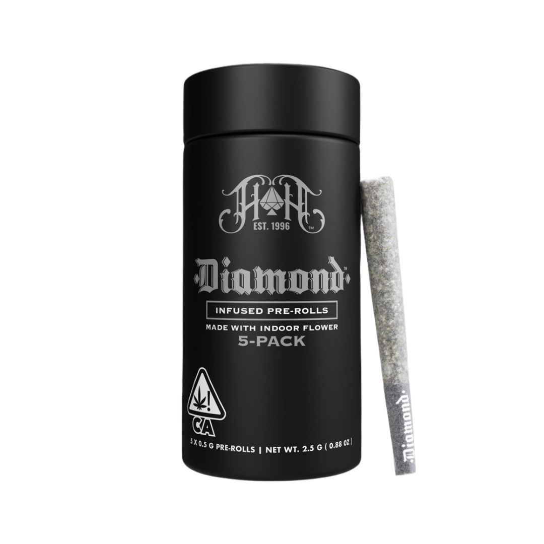 Heavy Hitters Diamond Infused Pre-roll 5pk J1 2.5g