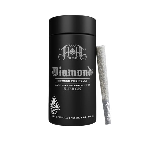 Heavy Hitters Diamond Infused Pre-roll 5pk J1 2.5g