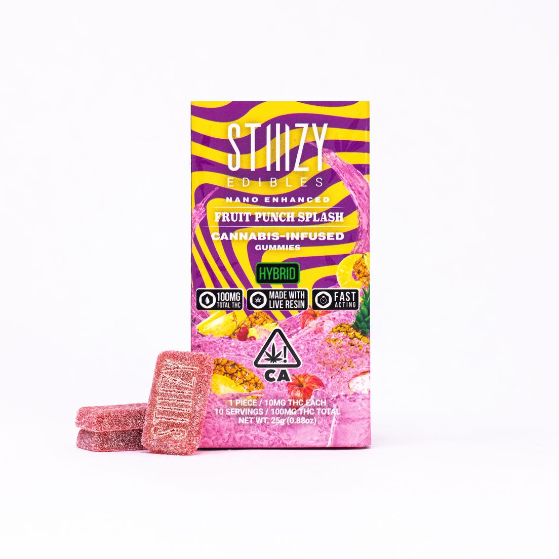 STIIIZY EDIBLES - 100MG FRUIT PUNCH SPLASH