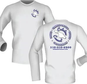 Catalina Connect: Long Sleeve T Shirt - White, XL