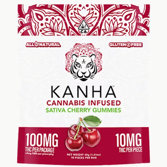 Kanha- CHERRY SATIVA GUMMIES
