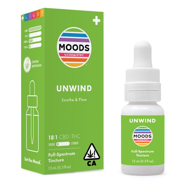 Moods | Tincture | .5oz | CBD:THC | Unwind