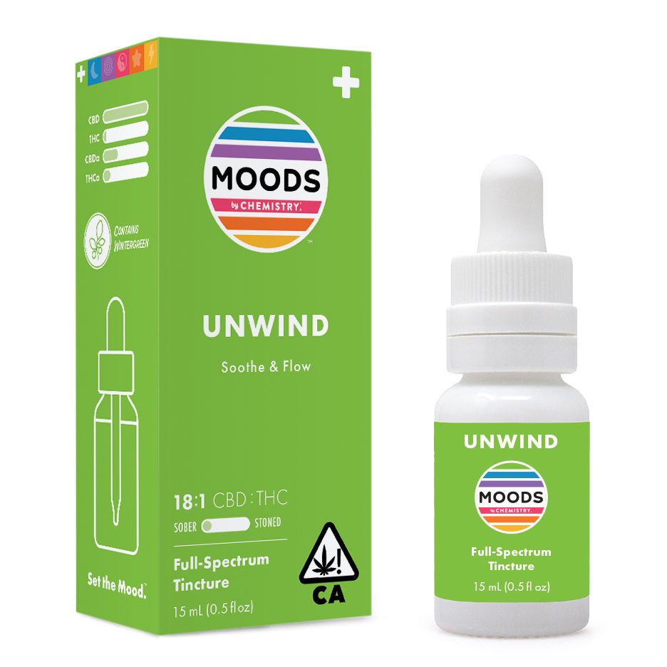 Moods | Tincture | .5oz | CBD:THC | Unwind