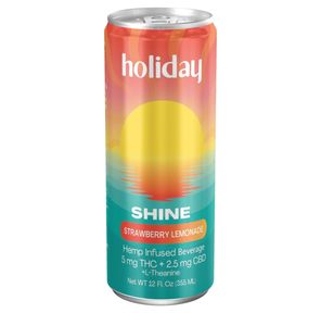420 DEAL Holiday Shine Hemp-Derived Beverage (Strawberry Lemonade) (D9/CBD/L-Theanine)