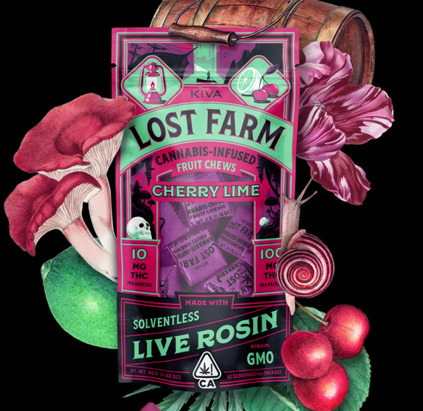 LOST FARM- CHEWS CHERRY LIME GMO ROSIN