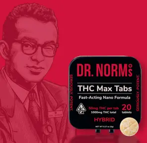 Hybrid 20pc THC Max Tablets 1000mg 5.00 g