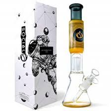 13" SOCIAL GLASS RIPPLE & RELAX WITH TREE PERC BONG