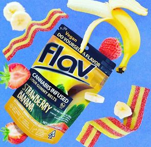 Flav Strawberry Banana Belts 100mg