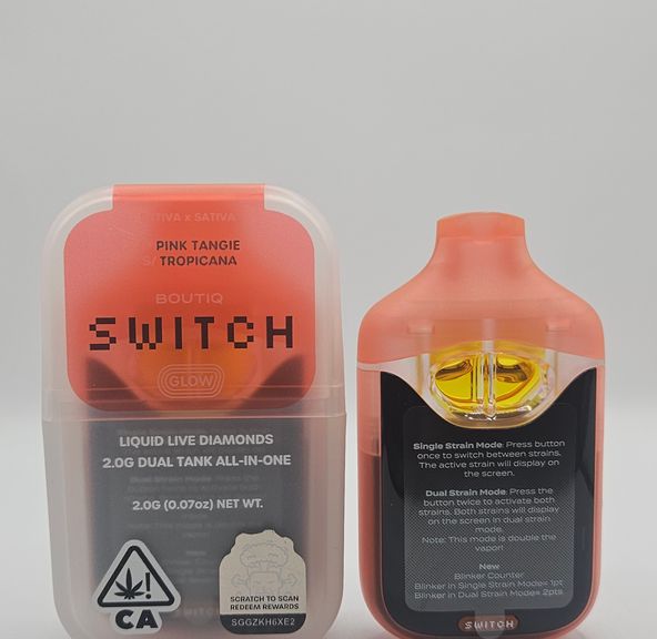 Boutiq Switch / Glow - Disposable - Pink Tangie x Tropicana - 2G