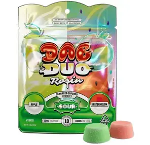 ABX - Sour Apple + Sour Watermelon Dab Duos Rosin Gummies - 100mg