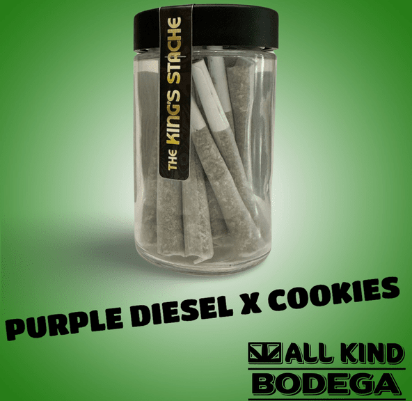 Purple Diesel .5g Preroll 20 Pack (Total Weight 10g) (@Thekingsstache)
