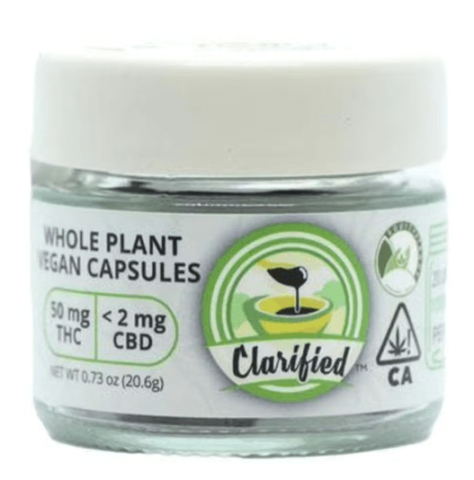 Clarified - Green 50mg/ 1000 MG total Vegan Capsules