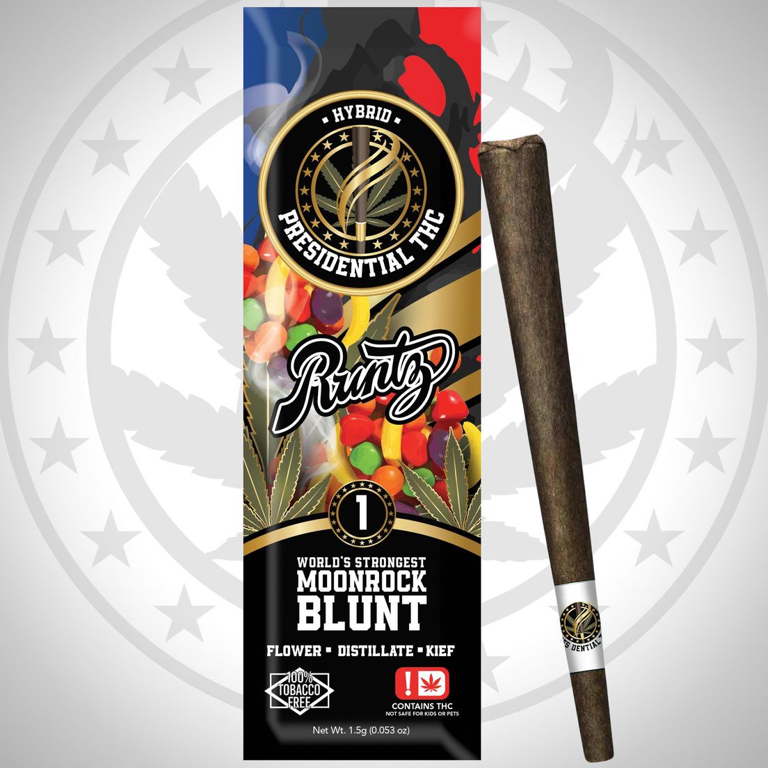 PRESIDENTIAL THC RUNTZ MOONROCK BLUNT 1.5G